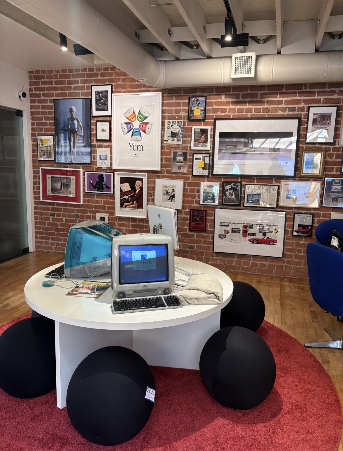 TAVUS office, vintage Apple computer corner